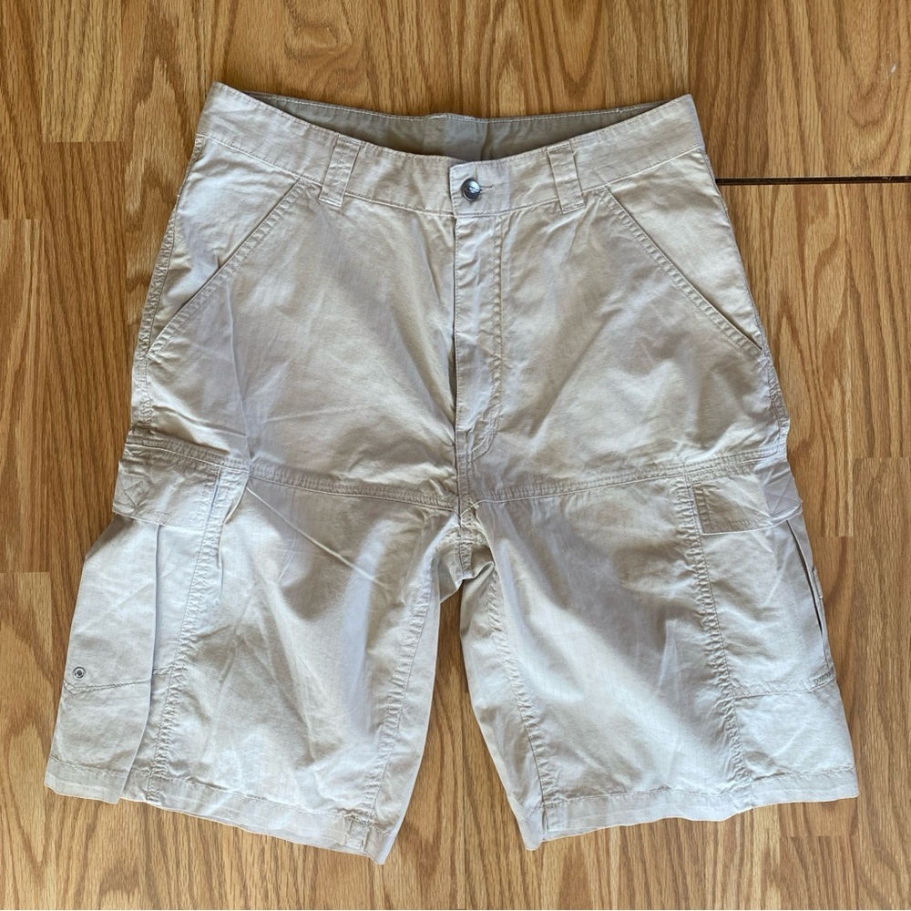 Y2K Men’s OP Sport Cargo Shorts Size 32 Surf Core Cotton Beige